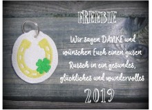 Stickdatei ITH Anhänger - Hufeisen